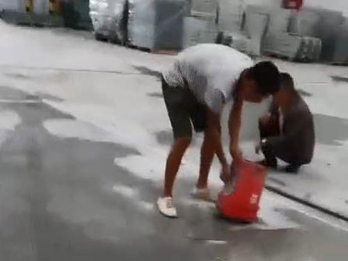 雙流菜鳥網絡倉儲物(wù)流廠房地面起砂快速修補